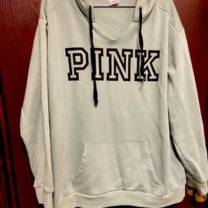 VS PINK dark mint green hoodie - size XL